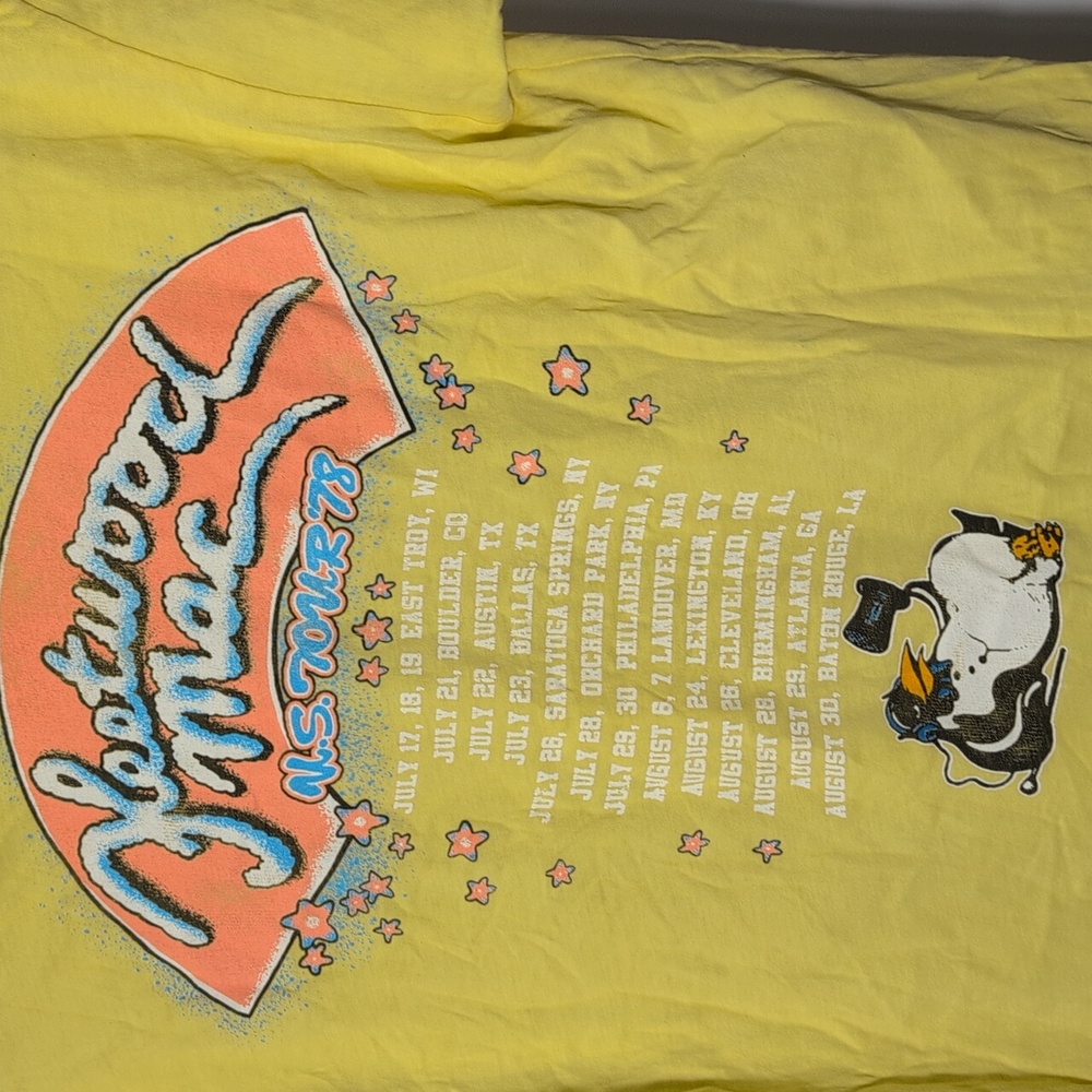 Daydreamer LA Fleetwood Mac US 78 Ringer Tee Yellow Bloom - Picture 5 of 8